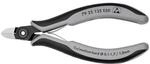 Knipex Pr&auml;zisions-Elektronik-Seitenschneider L.125mm Form 2 Facette nein pol.