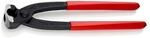 Knipex Ohrklemmenzange L.220mm Kopf schwarz atram.Ku.-&Uuml;berzug seitl.Pressnase