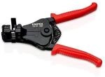 Knipex Abisolierzange L.180mm schwarz lack.Ku.-&Uuml;berzug m.&Ouml;ffnungsf. 12 21 180