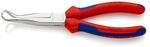 Knipex Mechanikerzange L.200mm Form 9 45Grad gew.Mehrkomp.-H&uuml;lle verchr.