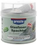 6 Stk. Presto 2K-Glasfaserspachtel grau-gr&uuml;n,H&auml;rter rot 1000g Dose 601112