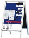 Franken Kundenstopper Standard BSA2 DIN A2 Aluminium silber Franken Plastik
