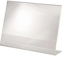 Sigel Tischaufsteller TA211 DIN A4 quer schr&auml;g Acryl glasklar 124353303