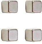 Franken Magnet W&uuml;rfel HMN1010 10x10mm silber 4 St,./Pack. Franken Plastik