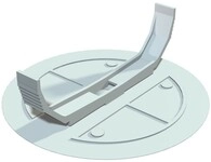 25 Stk. OBO Bettermann Federdeckel UV 70 FD 2003227