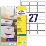 Avery Zweckform Etikett J4792-25 63,5x29,6mm ws 675 St./Pack. 129236401