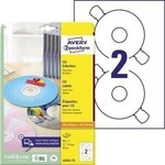 Avery Zweckform CD/DVD-Etikett L6043-25 117mm wei&szlig; 50 St./Pack.