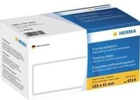 Herma Frankieretikett 4314 165x44mm wei&szlig; 1.000 St./Pack. 129055001
