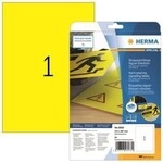 Herma Folienetikett 8033 210x297mm gelb 25 St./Pack. 129110410
