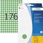 Herma Markierungspunkt 2215 8mm Papier gr&uuml;n 5.632 St./Pack. 116013160