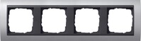 Gira Abdeckrahmen 4f. alu 021406