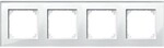 Merten Rahmen Glas 4f.bril/ws 489419