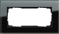 Gira Abdeckrahmen 2f.sw-glas 100205