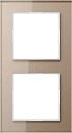 Jung Glasrahmen 2fach champ AC 582 GL CH AC582GLCH