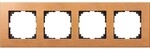 Merten Holzrahmen 4fach Buche MEG4054-3470