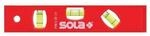 Sola Torpedowasserwaage PTM 5 20cm ABS Ku.rot 1,50 mm/m Magnet 1430601