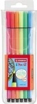 Stabilo Fasermaler Pen 68 6806-1 Leuchtfarben 6 St./Pack. 304029299
