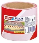 Tesa Absperrband Signal 58137-00000 80mmx100m rot/wei&szlig; 164204299