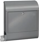Burg-w&Auml;chter Briefkasten Scandic 825 Si H.460mm B.380mm T.125mm silb. STA DIN