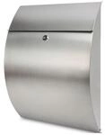 Burg-w&Auml;chter Briefkasten Riviera 3835 Ni H.460mm B.335mm T.130mm VA DIN C4