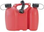 H&Uuml;nersdorff Kraftstoffdoppelkanister PROFI 3+1,5l rot HDPE L308xB145xH254mm