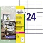 Avery Zweckform Etikett L4718-20 70x37mm ws 480 St./Pack. 129005701
