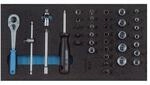Gedore Werkzeugmodul 1500 CT1-20 37-tlg.1/3-Modul Steckschl&uuml;.1/4 Zoll GEDORE