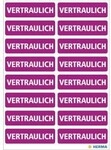 Herma Hinweisetikett 15037 12,5x40mm Vertraulich 320 St./Pack. 120109642