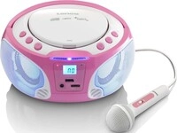 LENCO UKW-Radio CD/MP3 tragbar SCD-650 pink Lenco SCD-650PK