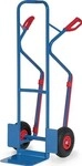 Fetra Stapelkarre H.1300mm Schaufel-L250xB320mm Luft-Bereifung Trgf.300kg blau