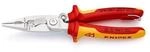 Knipex Elektroinstallationszange L.200mm VDE verchr.Mehrkomp.-H&uuml;llen