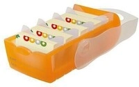Han Karteikasten CROCO 998-613 DIN A8 PP orange transluzent 141016020