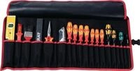 Parat Werkzeugrolltasche 20 F&auml;cher B740xH330mm Nyl.schwarz/rot 5990829991