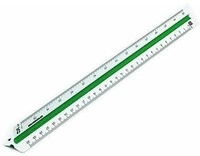 Rumold Dreikantma&szlig;stab 150/4/30 Architekt 4 30cm Kunststoff wei&szlig; 233205300