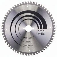 Bosch Kreiss&auml;geblatt PRO Wood AD 250mm Z.60 WZ/N Bohr.30mm Schnitt-B.3,2mm HM