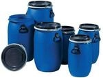 Graf Weithalsfass 60l PE blau 2 Tragegriffe Einf&uuml;ll&ouml;ffnung-D.330mm 824410