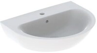 Geberit GE Renova Waschtisch, 65x50cm m. Hl. mittig, m. &Uuml;l., wei&szlig; 500372011