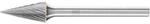 Pferd Tools Kleinfr&auml;sstift Form G SKM D.6mm Kopf-L.13mm Schaft-D.3mm HM Verz.5