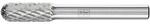 Pferd Tools Fr&auml;sstift WRC D.8mm Kopf-L.20mm Schaft-D.6mm HM Verz.3 PLUS PFERD