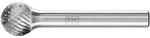 Pferd Tools Fr&auml;sstift KUD D.12mm Kopf-L.10mm Schaft-D.6mm HM Verz.3 PLUS PFERD
