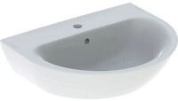 Geberit GE Renova Waschtisch, 60x48cm m. Hl. mittig, m. &Uuml;l., wei&szlig; 500370011