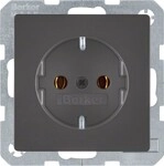 Berker SCHUKO-Steckdose anth/sa 41436086