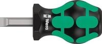 Wera Schraubendreher 335 Stubby Schneiden-B.8mm Klingen-L.24,5mm 2K-Griff