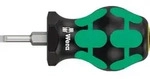 Wera Schraubendreher 335 Stubby Schneiden-B.3,5mm Kl.-L.24,5mm 2K-Griff Rundkl.