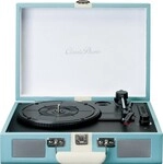 CLASSIC PHONO Koffer-Plattenspieler TT-110 Blue White TT-110BUWH