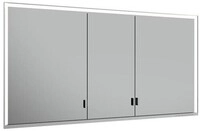 Keuco KE SPS R. Lumos 14316, ohne Ablagef., Einbau, silb-elox., 1400x735x165mm