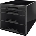 Leitz Schubladenbox CUBE 52521095 4Schubf&auml;cher schwarz 127006790