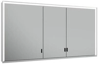 Keuco KE SPS R. Lumos 14306, ohne Ablagef., Vorbau, silb-elox., 1400x735x165mm