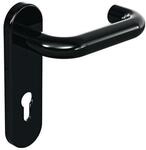 Hewi Kurzschildgarnitur 111R01.110 90 Ku.90 PZ rd Dr&uuml;ckergrt.