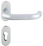 Hoppe FS-Garnitur Paris FS-138GF/55/55S Alu.F1-2 D/D TS 55-75mm PZ ov.DIN L/R